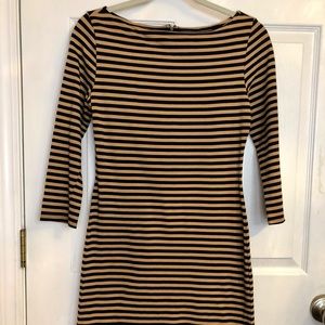 XHILARATION Coffee Striped Body Size M